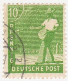 Інше Другое ^/--/^ Германия    ( Союзническая оккупационная зона) 1947 г. №  31 гашеная ^_^^^ Німеччина (Союзницька окупаційна зона) 1947 р. No 31 гашена - фото фото фото