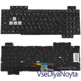 Клавіатури Клавиатуры ^/--/^ Клавиатура для ноутбука ASUS (GL /--/ 704 series) rus, black, без фрейма, подсветка клавиш RGB (ОРИГИНАЛ) ^_^^^ Клавіатура для ноутбука ASUS (GL /--/ 704 series) rus, black, без фрейму, підсвічування клавіш RGB (ОРИГІНАЛ) - фото фото фото