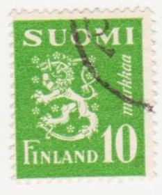 Скандинавія Скандинавия ^/--/^ Финляндия 1952 г. № 410 гашеная ^_^^^ Фінляндія 1952 р. No 410 гашена - фото фото фото