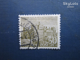 Інше Другое ^/--/^ Марка Німеччина Західний Берлін 1949 архітектура Рейхстаг 50 пф гаш ^_^^^ Марка Германия Западный Берлин 1949 архитектура Рейхстаг 50 пф гаш - фото фото фото