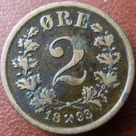 Норвегія Норвегия ^/--/^ Норвегия 2 эре 1893 VF /--/ 5 XF /--/ 10   ( цены по &amp;quot;Краузе&amp;quot; 2005 /--/ г. для справки)    н /--/ 80 ^_^^^ Норвегія 2 ери 1893 VF /--/ 5 XF /--/ 10 (ціни по &amp;quot; Краузе &amp;quot; 2005 /--/ р. для довідки) - фото фото фото