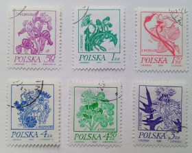 Польща Польша ^/--/^ Польша 1974 Цветы, гашеные (I) ^_^^^ Польща 1974 Квіти, гашені (I) - фото фото фото