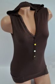 Топи Топы ^/--/^ Майка капюшонка, разноцветные пуговицы ^_^^^ Майка капюшонка, різнокольорові ґудзики - фото фото фото