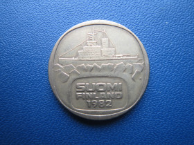 Фінляндія Финляндия ^/--/^ Монета 5 марок Фінляндія 1982 корабель фауна птахи ^_^^^ Монета 5 марок Финляндия 1982 корабль фауна птицы - фото фото фото