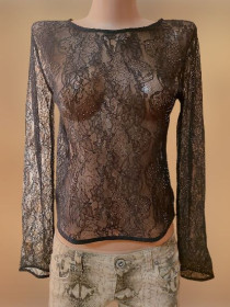 Кофти Кофты ^/--/^ Стильная женская кружевная, гипюровая кофта, топ Zara ^_^^^ Стильна жіноча мережева, гіпюрова кофта, топ Zara - фото фото фото