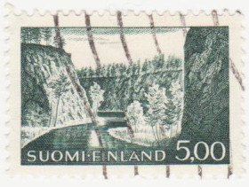 Скандинавія Скандинавия ^/--/^ Финляндия 1964 г. № 594 гашеная ^_^^^ Фінляндія 1964 р. No 594 гашена - фото фото фото