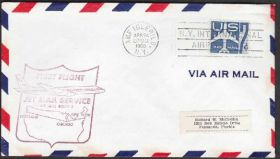 Америка Америка ^/--/^ США 1960 САМОЛЁТ КАРТА ПЕРВЫЙ ПОЛЁТ АЙДЛУАЙЛД АВИАЦИЯ ВОЗДУШНЫЙ ТРАНСПОРТ САМОЛЁТ Каше ^_^^^ 1960 Найперший політ Айдлуайлд Авіація повітряний транспорт - фото фото фото