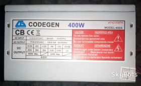 Блоки живлення Блоки питания ^/--/^ Блок живлення Codegen Model: 400 /--/ X на 400 /--/ W Тест ОК ^_^^^ Блок питания Codegen Model: 400 /--/ X на 400 /--/ W Тест ОК - фото фото фото