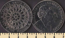 Єлизавета II (після ) Елизавета II (после ) ^/--/^ Великобритания 5 фунтов 2007 ^_^^^ Велика Британія 5 фунтів 2007 - фото фото фото