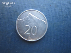Словаччина Словакия ^/--/^ Монета 20 геллерів Словаччина 1996 алюміній ^_^^^ Монета 20 геллеров 1996 алюминий - фото фото фото