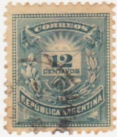 Південна Америка Южная Америка ^/--/^ Аргентина 1882 г.№  47 гашеная ^_^^^ Аргентина 1882 р. No 47 гашена - фото фото фото