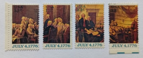 Північна Америка Северная Америка ^/--/^ США 1976 Декларация независимости, гашеные ^_^^^ 1976 — Декларація незалежності, гашені - фото фото фото