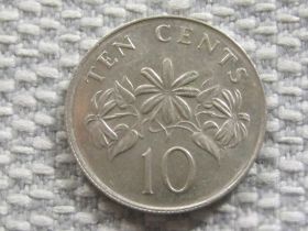 Сінгапур Сингапур ^/--/^ Сингапур 10 центов 1989 года #4041 ^_^^^ Сінгапур 10 центів 1989 року #4041 - фото фото фото