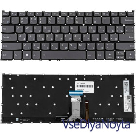 Клавіатури Клавиатуры ^/--/^ Клавиатура для ноутбука LENOVO (Slim 3-14 series) rus, dark gray, без фрейма, подсветка клавиш ^_^^^ Клавіатура для ноутбука LENOVO (Slim 3-14 series) rus, dark gray, без фрейму, підсвічування клавіш - фото фото фото