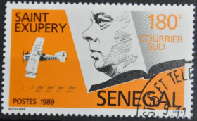Інше Другое ^/--/^ Сенегал Авиация Антуан де Сент-Экзюпери 1989 ^_^^^ Сенегал Авіація Антуан де Сент-Екзюпері 1989 - фото фото фото