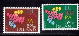Туреччина Турция ^/--/^ Турция 1961 г MNH - EUROPA  - CEPT ^_^^^ Туреччина 1961 MNH - EUROPA - CEPT - фото фото фото