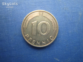НДР, ФРН ГДР, ФРГ ^/--/^ Монета 10 пфенігів Німеччина ФРН 1993 А ^_^^^ Монета 10 пфеннигов Германия ФРГ 1993 А - фото фото фото