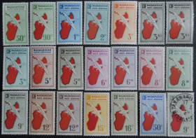 Інше Другое ^/--/^ Французские колонии Мадагаскар Авиапочта 1935-1941 ^_^^^ Французькі колонії Мадагаскар Авіапошта 1935-1941 - фото фото фото