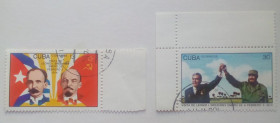 Острівні держави Островные государства ^/--/^ Куба 1974 Визит Брежнева, гашеные ^_^^^ Куба 1974 Візит Брежнєва, гашені - фото фото фото