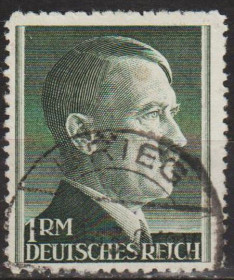 Третій Рейх (-) Третий Рейх (-) ^/--/^ 1941 - Рейх - Стандарт - Гітлер 1 Mi.799 A _8,0 € ^_^^^ 1941 - Рейх - Стандарт - Гитлер 1 Mi.799 A _8,0 € - фото фото фото