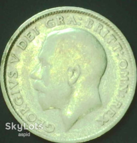 Георг V (-) Георг V (-) ^/--/^ Велика Британія 6 пенсів, 1925 срібло [4.11] ^_^^^ Великобритания 6 пенсов, 1925 серебро [4.11] - фото фото фото