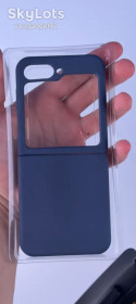 Чохли, бампера Чехлы, бампера ^/--/^ Чохол Foldables Silicone Cover Lakshmi   (AAA) для Samsung Galaxy Z Flip /--/ 5   (Темно-синій / Midnight blue) ^_^^^ Чехол Foldables Silicone Cover Lakshmi (AAA) для Samsung Galaxy Z Flip /--/ 5 (Темно-синий / Midnight blue) - фото фото фото
