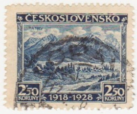 Чехословаччина Чехословакия ^/--/^ Чехословакия  1928 г..№ 265 гашеная ^_^^^ Чехословаччина 1928 р. No 265 гашена - фото фото фото