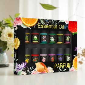 Інше Другое ^/--/^ Подарунковий набір ефірних олій Essential Oil, 12 шт по 3 мл, асорті ароматів ^_^^^ Подарочный набор эфирных масел Essential Oil, 12 шт по 3 мл, ассорти ароматов - фото фото фото