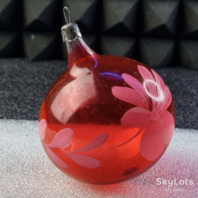 Ялинкові іграшки Ёлочные игрушки ^/--/^ Елочная игрушка &amp;quot;Шар с ручной росписью&amp;quot;, СССР ^_^^^ Іграшка &amp;quot; Шар з ручним розписом &amp;quot; СРСР - фото фото фото