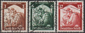 Третій Рейх (-) Третий Рейх (-) ^/--/^ 1935 - Рейх - Повернення Саара Mi.565-67 _3.50 EUR ^_^^^ 1935 - Рейх - Возвращение Саара Mi.565-67 _3.50 EUR - фото фото фото