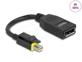 Шлейфи, перехідники Шлейфы, переходники ^/--/^ Адаптер Delock Mini DisplayPort 1.4 - DisplayPort с защелкой 8 /--/ K 60 Гц и HDR ^_^^^ Адаптер Delock Mini DisplayPort 1.4 - DisplayPort із защелкою 8 /--/ K 60 Гц і HDR - фото фото фото