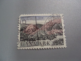 Скандинавія Скандинавия ^/--/^ марка Дания 1972 пейзаж вид горы Ребилд гаш №2225 ^_^^^ марка Данія 1972 пейзаж вид гори Ребілд гаш No 2225 - фото фото фото