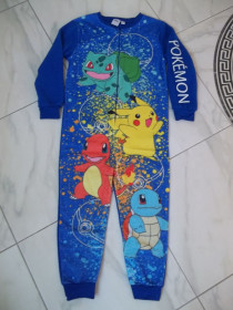 Піжами, халати Пижамы, халаты ^/--/^ Prom                  ( 7 - 8 года   ) Pokemon Pikachu Пикачу  детская пижама кигуруми флисовый  комбинезон   Б/У ^_^^^ Prom ( 7 - 8 роки) Pokemon Pikachu Пікачу дитяча піжама кігурумі флісовий комбінезон Б/У - фото фото фото