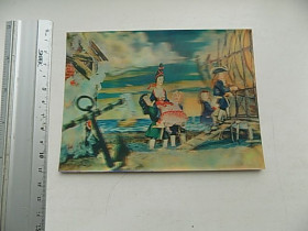 СРСР СССР ^/--/^ Открытка стерео Судоверфь в Санкт-Петербурге Худ. Лемешев 1981 г. ^_^^^ Листівка стерео Судоверф в Санкт-Петербурзі Худ. Лемешев 1981 - фото фото фото