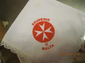 Інше Другое ^/--/^ сувенир MALTA МАЛЬТА ПЛАТОК ПЛАТОЧЕК САЛФЕТКА ^_^^^ Сувенір MALTA Мальта Платок Платівка Салфетка - фото фото фото