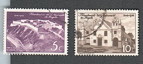 Ангола Ангола ^/--/^ Ангола  (1948) Португальская колония. 300-летие восстановления Анголы. Архитектура ^_^^^ Ангола (1948) Португальська колонія. 300-річчя відновлення Анголи. Архітектура - фото фото фото
