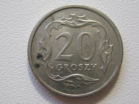 Сучасна (після ) Современная (после ) ^/--/^ Польша 20 грошей 1992 года 33720 ^_^^^ Польща 20 грошей 1992 року 33720 - фото фото фото
