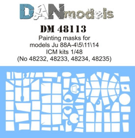 : : ^/--/^ Danmodel 48113 - маска для модели самолета Ju 88 /--/ A-4&amp;#92;5&amp;#92;11&amp;#92;14    ( ICM 48232, 48233, 48234, 48235 ) 1/48 ^_^^^ Danmodel 48113 - маска для моделі літака Ju 88 /--/ A-4&amp;#92;5&amp;#92;11&amp;#92;14 ( ICM 48232, 48233, 48234, 48235 ) 1/48 - фото фото фото
