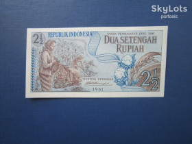 Індонезія Индонезия ^/--/^ Банкнота 2.5 рупии Индонезия 1961 UNC пресс ^_^^^ 2.5 рупії Індонезія 1961 UNC прес - фото фото фото