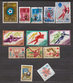 СРСР - СССР - ^/--/^ СПОРТ = СССР - СРСР = 1983, 1984, 1985 р. = гаш. = 13 шт. &amp; ^_^^^ СПОРТ = СРСР - СРСР = 1983, 1984, 1985 р. = гаш. = 13 шт. &amp; - фото фото фото