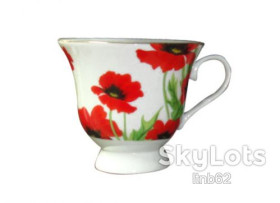 Чашки, кружки Чашки, кружки ^/--/^ Чашка 200 мл Красный мак S&amp;T 1372 ^_^^^ Чашка 200 мл Червоний мак S&amp;T 1372 - фото фото фото