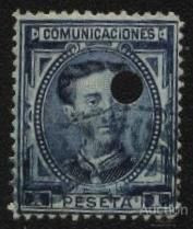 Іспанія Испания ^/--/^ Испания 1876 /--/ г. № 161 oder ^_^^^ Іспанія 1876 р. No 161 oder - фото фото фото