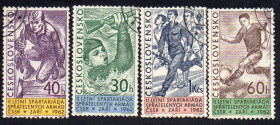 Чехословаччина Чехословакия ^/--/^ Чехословаччина 1962 - Літня спартакіада ​​дружніх армій  (Г) повна серія ^_^^^ Чехословакия 1962 - Летняя спартакиада дружеских армий (Г) полная серия - фото фото фото