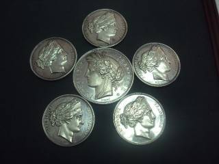 Європа Европа ^/--/^ медаль франция серебро concours general 1874, 1875, 1876 лот 6 шт №6030 ^_^^^ медаль франція срібло concours general 1874, 1875, 1876 лот 6 шт No 6030 - фото фото фото