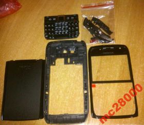 Корпуса на Nokia Корпуса на Nokia ^/--/^ Корпус Nokia E /--/ 71 черны полный с клавиатурой металл ^_^^^ Корпус Nokia E /--/ 71 чорні повний з клавіатурою метал - фото фото фото