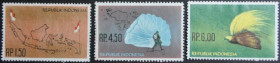 Інше Другое ^/--/^ Индонезия Карта Парашютист Фауна Птицы 1963 ^_^^^ Індонезія Карта Парашютист Фауна Птахи 1963 - фото фото фото