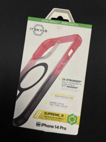 Чохли, бампера Чехлы, бампера ^/--/^ Чохол iTSkins для iPhone 14 Pro SUPREME R PRISM with MagSafe light pink and grey ^_^^^ Чехол iTSkins для iPhone 14 Pro SUPREME R PRISM with MagSafe light pink and grey - фото фото фото