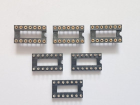Порти, роз'єми Порты, разъемы ^/--/^ Панелька DIP /--/ 14 цангова - фото фото фото