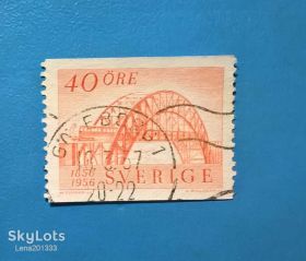 Транспорт Транспорт ^/--/^ Швеция Железная дорога 1956 Мост ^_^^^ Швеція Залізниця 1956 Міст - фото фото фото