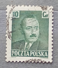 Польща Польша ^/--/^ Польша 1950 г - Болеслав Берут, гаш ^_^^^ Польща 1950 — Болеслав Берут, гаш - фото фото фото